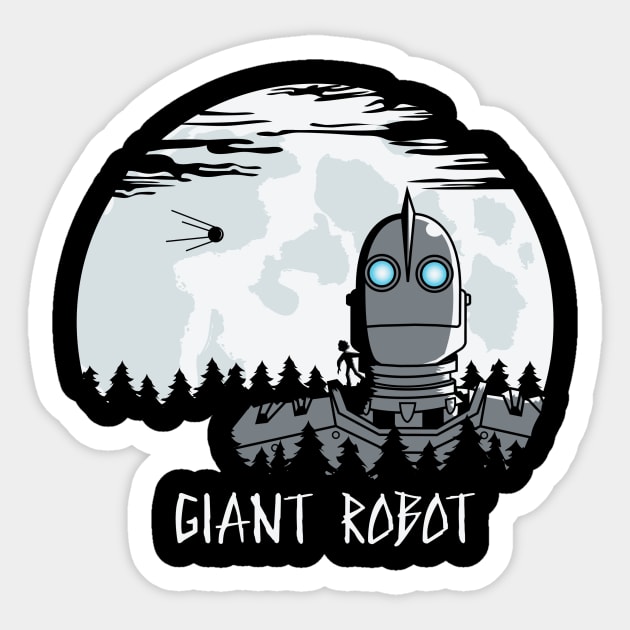 Giant robot Sticker by Piercek25